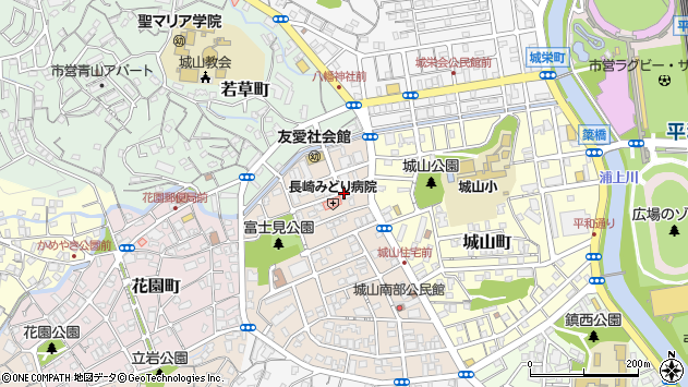 〒852-8022 長崎県長崎市富士見町の地図