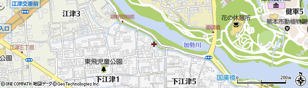 江津土穴東公園周辺の地図