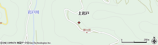 宮崎県高千穂町（西臼杵郡）上岩戸周辺の地図