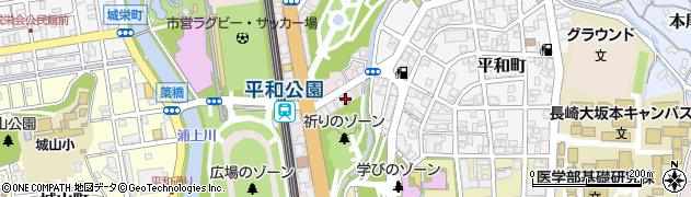 長崎松山郵便局周辺の地図
