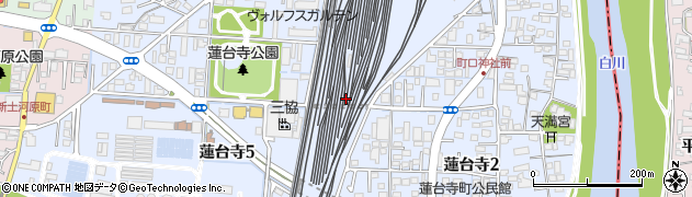 熊本県熊本市西区蓮台寺周辺の地図