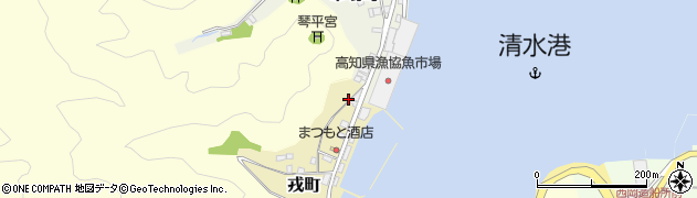 高知県土佐清水市戎町周辺の地図