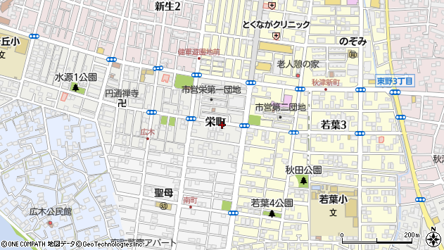 〒862-0904 熊本県熊本市東区栄町の地図