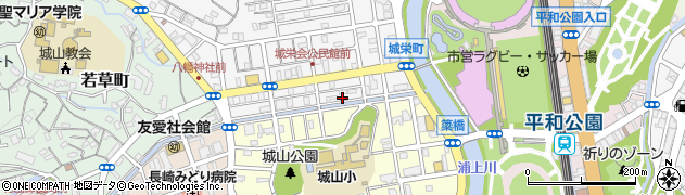 長崎県長崎市城栄町12周辺の地図