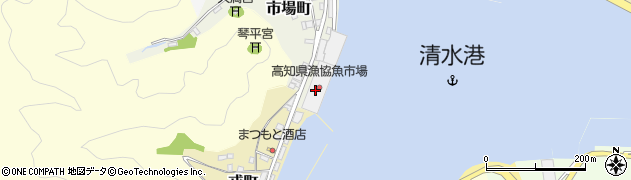 高知県漁業協同組合　清水統括支所活魚事業部周辺の地図