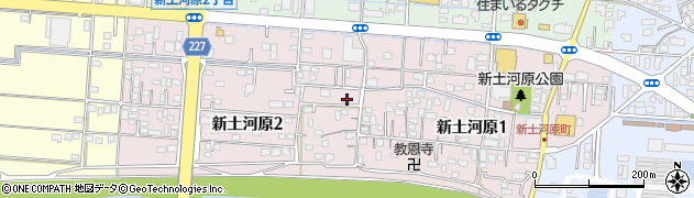 熊本県熊本市西区新土河原2丁目7-6周辺の地図