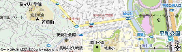 長崎県長崎市城栄町15-18周辺の地図
