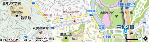 長崎県長崎市城栄町12-12周辺の地図