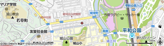 長崎県長崎市城栄町12-17周辺の地図