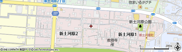 熊本県熊本市西区新土河原2丁目7周辺の地図
