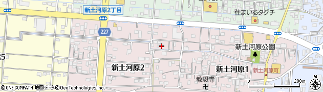 熊本県熊本市西区新土河原2丁目6-22周辺の地図