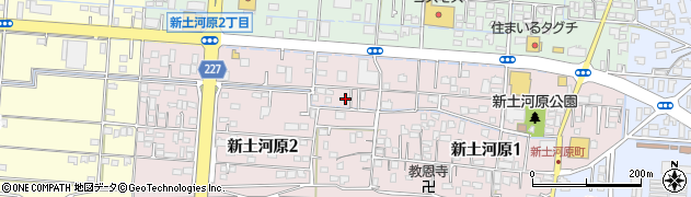 熊本県熊本市西区新土河原2丁目6周辺の地図