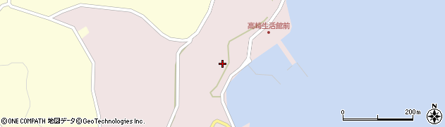長崎県五島市三井楽町高崎周辺の地図