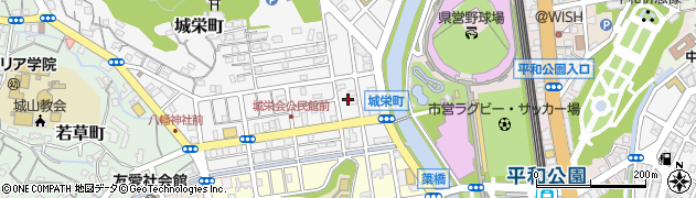 長崎県長崎市城栄町10周辺の地図