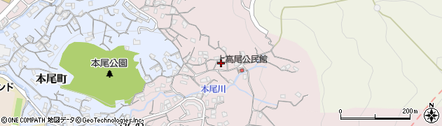 長崎県長崎市高尾町24周辺の地図