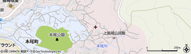 長崎県長崎市高尾町23周辺の地図