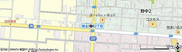 九州石油ガス株式会社　熊本西営業所周辺の地図