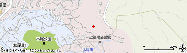 長崎県長崎市高尾町周辺の地図