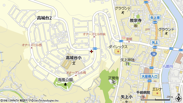 〒851-0137 長崎県長崎市高城台の地図
