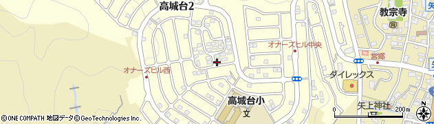 長崎県長崎市高城台周辺の地図