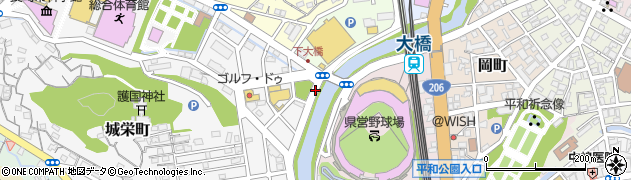 長崎県長崎市城栄町6周辺の地図