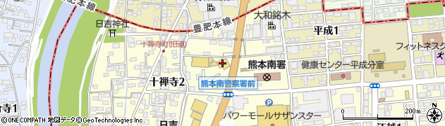 熊本トヨペット本店周辺の地図