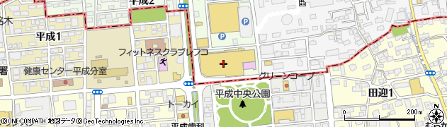 タツミヤ熊南店周辺の地図