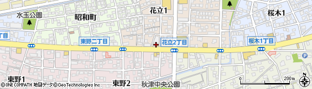 モスバーガー熊本健軍店周辺の地図