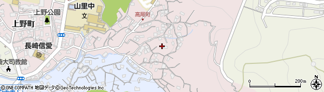 長崎県長崎市高尾町17周辺の地図