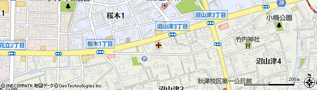 マツヤデンキ秋津店周辺の地図