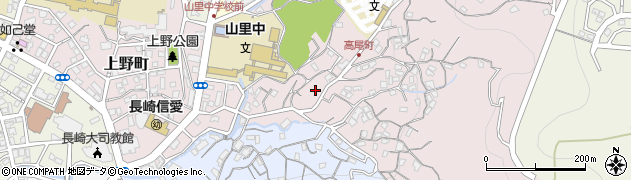 長崎県長崎市高尾町11周辺の地図