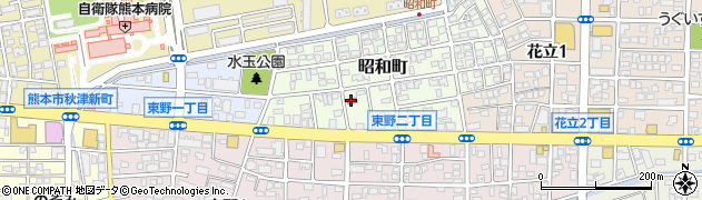 熊本昭和郵便局 ＡＴＭ周辺の地図