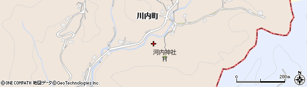 長崎県長崎市川内町周辺の地図