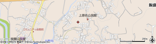 長崎県諫早市飯盛町上原周辺の地図