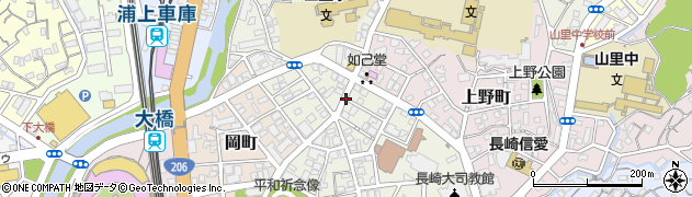 長崎県長崎市橋口町周辺の地図