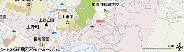 長崎県長崎市高尾町10周辺の地図