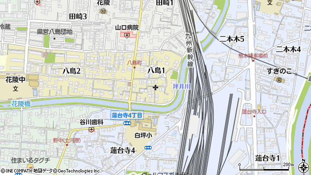 〒860-0054 熊本県熊本市西区八島の地図