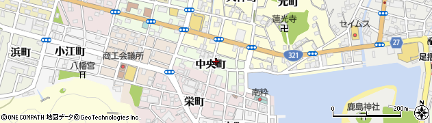 中岡精肉店焼肉ぷるこぎ周辺の地図