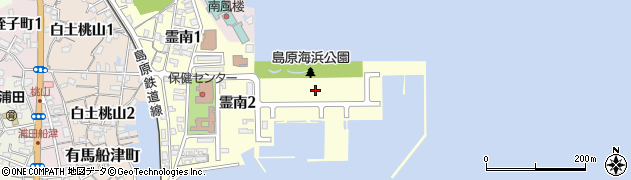長崎県島原市霊南周辺の地図