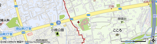 南国殖産株式会社　熊本支店広崎給油所周辺の地図