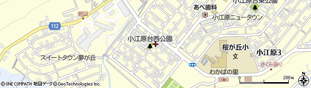 小江原台西公園周辺の地図