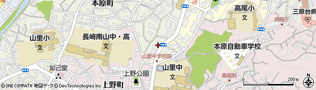 長崎本原郵便局周辺の地図