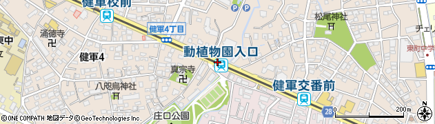 熊本県熊本市東区周辺の地図