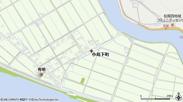 〒861-5284 熊本県熊本市西区小島下町の地図