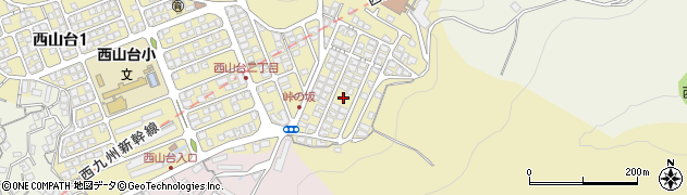 西山台東公園周辺の地図