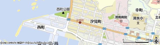 汐見町周辺の地図