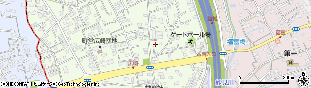 テジマ株式会社　熊本営業所周辺の地図