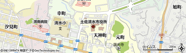 高知県土佐清水市周辺の地図