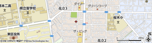 九州堂　花立店周辺の地図