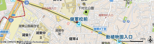 熊本県熊本市東区周辺の地図